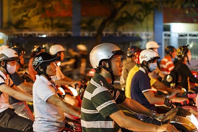 Saigon verkeer Ho Chi MInh City