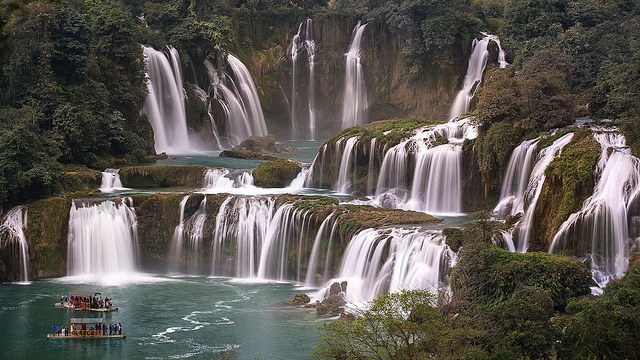 ban gioc watervallen in Vietnam