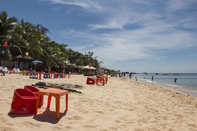 Bai Truong ook wel Long Beach is het grootste strand op Phu Quoc