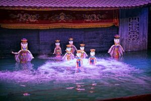 Het waterpoppen theater in Hanoi. Het waterpoppen theater in Hanoi.