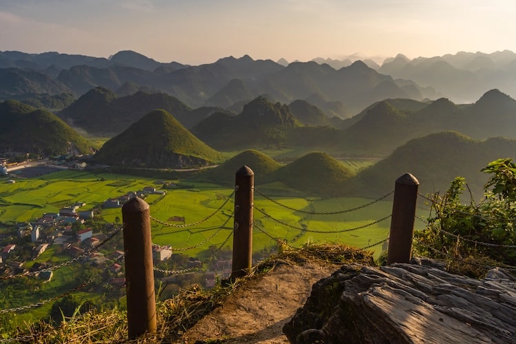 Quan Ba Twin Mountains. 