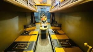 Cabin in een nachttrein naar Sapa. 