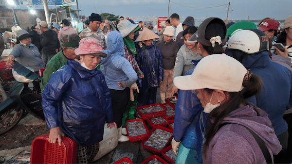 Voor het Duy Hai vissersdorp moet je vroeg op staan. 